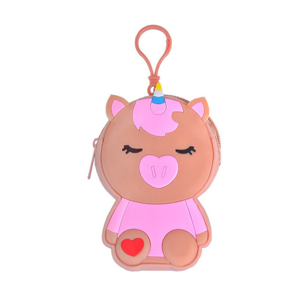 Дитячий гаманець-брелок "Єдиноріг" C44408 8 х 11 х 3 см Коричневий