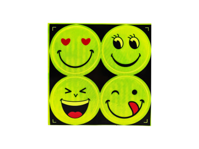 Наклейка світловідбиваюча "Смайл" 133SP 4 штуки Вид-2