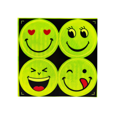 Наклейка світловідбиваюча "Смайл" 133SP 4 штуки Вид-2
