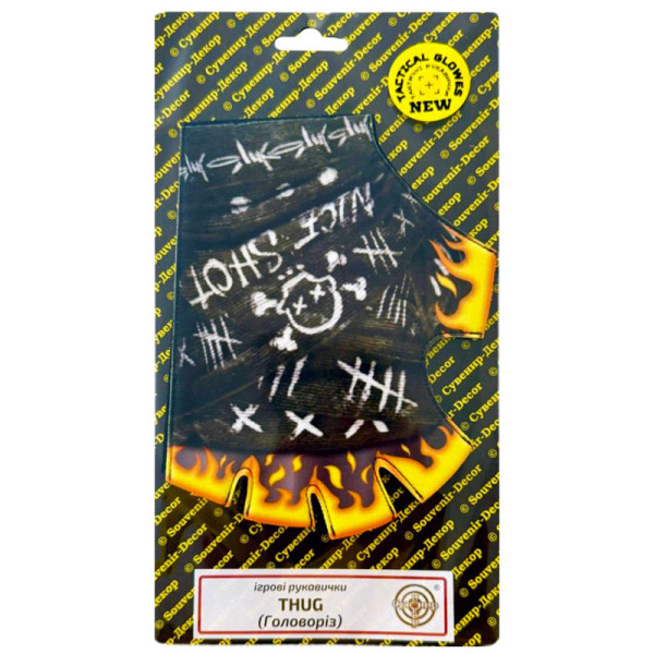 Ігрові рукавички "THUG" GLO-Th принт Головоріз із STANDOFF 2