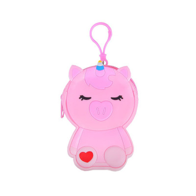 Дитячий гаманець-брелок "Єдиноріг" C44408 8 х 11 х 3 см Світло-рожевий