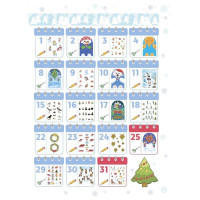 Адвент з поробками та завданнями "Новорічні дива власноруч" АДВ005 3-4 роки