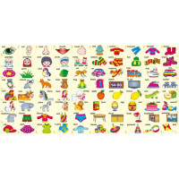 Дитяча книга Розвивалочка "Вивчаємо English" 1581003 80 наліпок