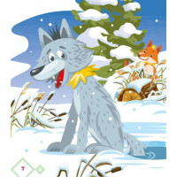 Дитяча книжка "Лисичка-сестричка і вовк-панібрат" 1722017 аудіосупровід 10 сторінок