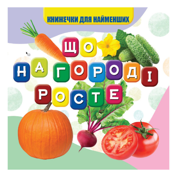 Моя перша книжечка Що росте на городі VR06041705 10 сторінок