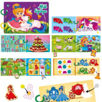 Дитяча розвиваюча книжечка "Бізі бук для дівчат" VT1310-09 54 елемента