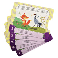 Дитяча Казка-пазл "Курочка Ряба. Лисиця та Журавель" 826006 картон 5 сторінок