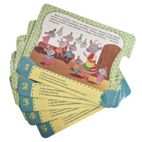 Дитяча Казка-пазл "Троє поросят. Вовк та семеро козенят" 826005 картон 5 сторінок