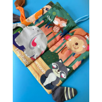 Розвиваюча книжка-шуршалка 668-230(Wild animal) англійські слова