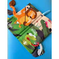 Розвиваюча книжка-шуршалка 668-230(Wild animal) англійські слова