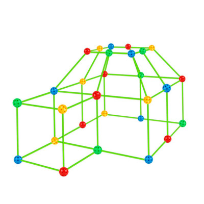 Дитячий конструктор-намет "Build your own den" 2020-36A трубки та кульки