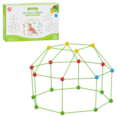 Дитячий конструктор-намет 3D Tent Series 137-2(Green) 68 деталей каркасний