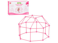 Дитячий конструктор-намет 3D Tent Series 137-1(Pink) 68 деталей каркасний