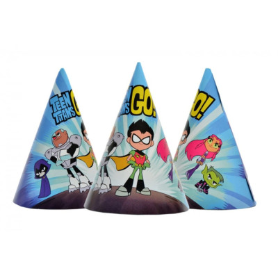 Ковпак святковий "Для хлопчиків Титани №12" 7003-0036 15см в упаковці 20 шт