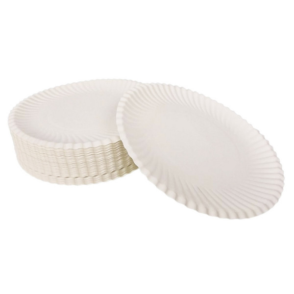 Одноразові паперові тарілки 04844Т16 D-165 см 100 шт