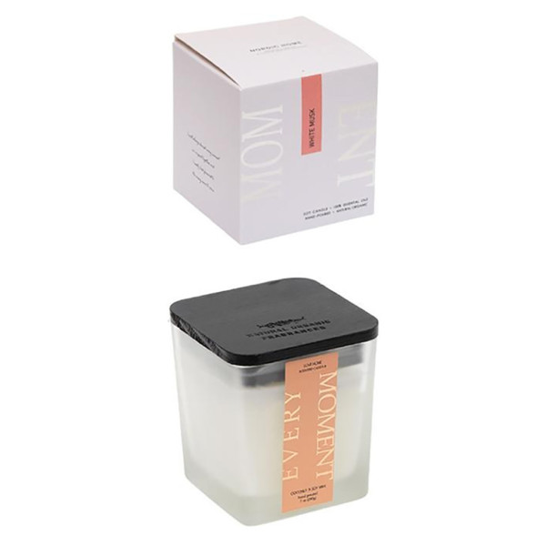 Ароматична свічка "Love home" AXW2027-2(White Musk) у скляному стакані з кришечкою Ароматична свічка "Love home" AXW2027-2(White Musk) у скляному стакані з кришечкою