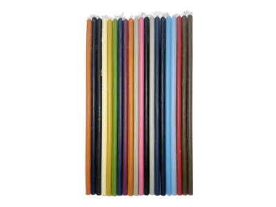 Набір кольорових свічок Mix-20 06 см 20 см 20 штук у комплекті