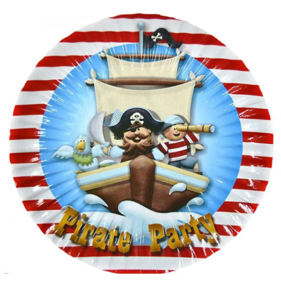 Набір паперових тарілок "Пірати капітан" 7038-0040, 10 шт
