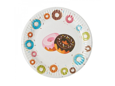 Набір паперових тарілок "Пончики" 7038-0042, 10 шт