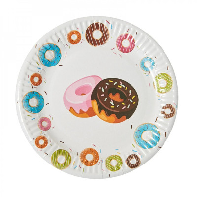 Набір паперових тарілок "Пончики" 7038-0042, 10 шт