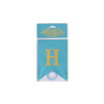 Гірлянда з прапорцями "Happy Birthday" MK 5955(Light-Blue) блакитна