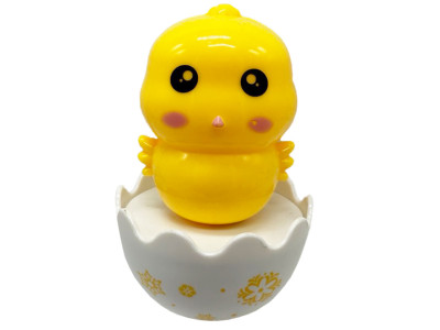 Дитяча неваляшка "Курча" 657-55(Yellow) 7,5 см, брязкальце