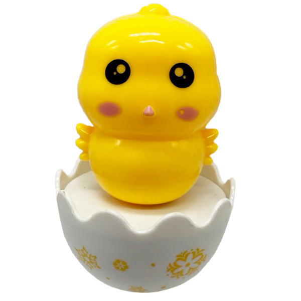 Дитяча неваляшка "Курча" 657-55(Yellow) 75 см брязкальце