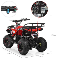 Дитячий електромобіль Квадроцикл Bambi HB-EATV800N-3 V3 до 65 кг Дитячий електромобіль Квадроцикл Bambi HB-EATV800N-3 V3 до 65 кг