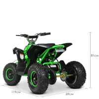 Дитячий електромобіль Квадроцикл Bambi HB-EATV1000Q-5ST V2 Зелений Дитячий електромобіль Квадроцикл Bambi HB-EATV1000Q-5ST V2 Зелений