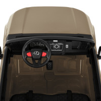 Дитячий електромобіль Джип M 6409EBLR-13 до 30 кг бежевий