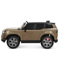Дитячий електромобіль Джип M 6409EBLR-13 до 30 кг бежевий