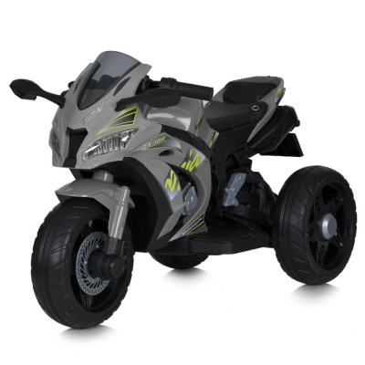 Дитячий мотоцикл M 5806EL-11 3 колеса музика та світло сірий