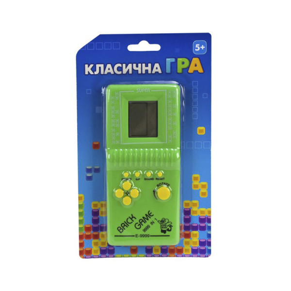 Дитяча інтерактивна іграшка "Класична гра Тетріс" Bambi 725-60(Green) зелений Дитяча інтерактивна іграшка "Класична гра Тетріс" Bambi 725-60(Green) зелений