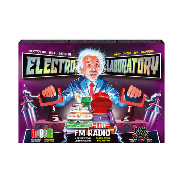 Електронний конструктор "Electro Laboratory. Radio+Piano" Danko Toys ELab-01-03 FMRadio Електронний конструктор "Electro Laboratory. Radio+Piano" Danko Toys ELab-01-03 FMRadio