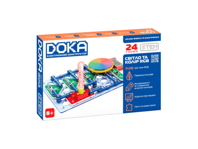 Електронний конструктор "Світло та колір RGB" DOKA D70700 зі світлом