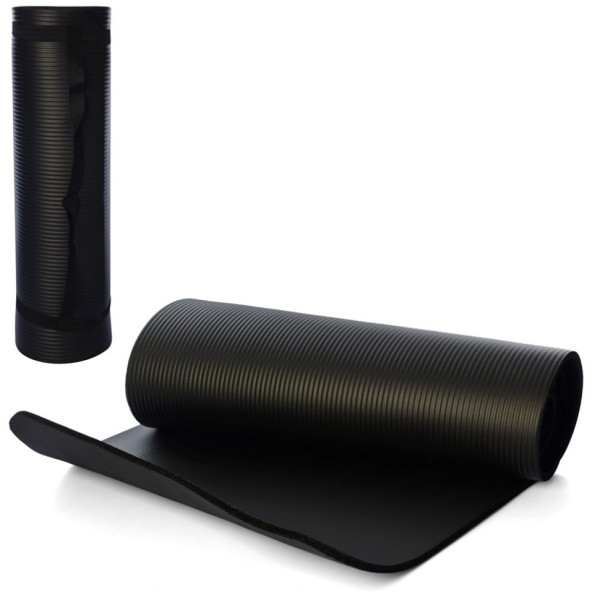 Килимок для йоги «Profi» MS 2608-27-B NBR розмір 183 х 61 см товщина 10 мм