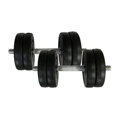 Гантелі складальні композитні в пластиковій оболонці Rock Pro-R 2 шт по 115 кг NE-PL-R-011-2