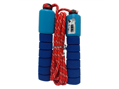 Швидкісна скакалка з лічильником MS 0345-1(Blue) довжина 280 см