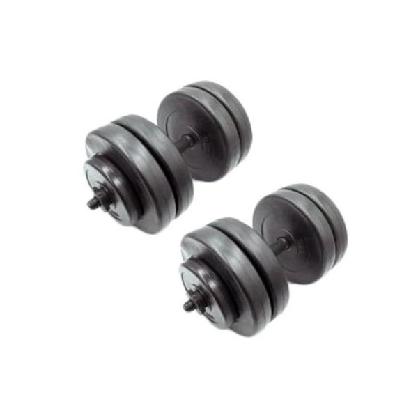 Гантелі складальні композитні в пластиковій оболонці Rock Pro 2 шт по 23 кг NE-PL-G-023-2 Гантелі складальні композитні в пластиковій оболонці Rock Pro 2 шт по 23 кг NE-PL-G-023-2