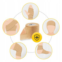 Когезійний еластичний бинт-бандаж Cohesive Bandage 4FIZJO P-5905973400855 5 см x 45 м