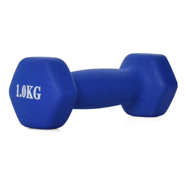 Гантель неопренова MS0109-1 у пакеті 1 кг Синій