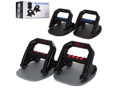 Тренажер 3в1 MS 2743 упори еспандер колесо для преса