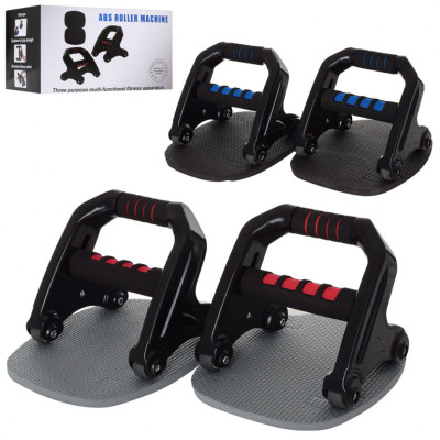 Тренажер 3в1 MS 2743 упори еспандер колесо для преса