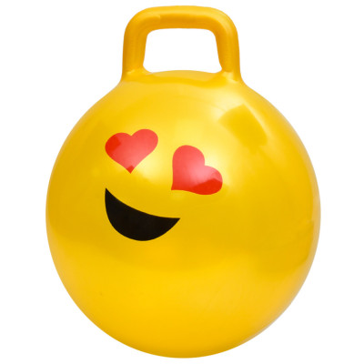 Мяч для фітнесу Смайл MS 4856(Yellow) 45 см з ручкою 300 г