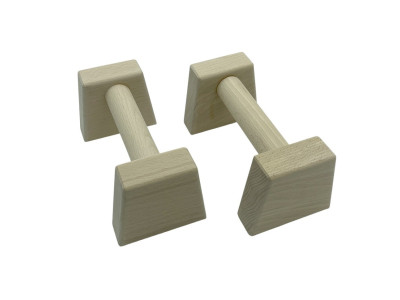Паралетси упори для віджимання деревяні Wood Gym Push Up NE-WD-20 з бука 20 см 2 шт