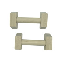 Паралетси упори для віджимання деревяні Wood Gym Push Up NE-WD-20 з бука 20 см 2 шт