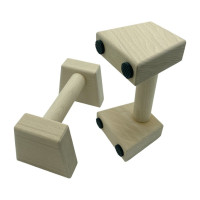 Паралетси упори для віджимання деревяні Wood Gym Push Up NE-WD-20 з бука 20 см 2 шт