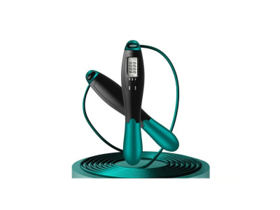 Швидкісна скакалка з лічильником EasyFit EF-1916-GN чорний-зелений