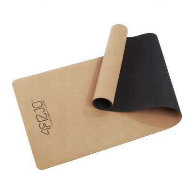 Спортивний килимок для йоги та фітнесу Cork 4FIZJO 4FJ0590 183x61x04 см