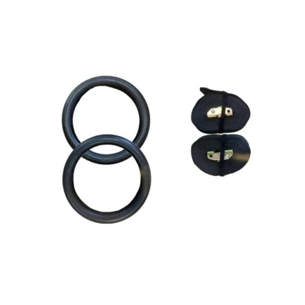 Кільця гімнастичні зі стропами ABS Gymnastic Jaguar Fitness 131619FS пластикові